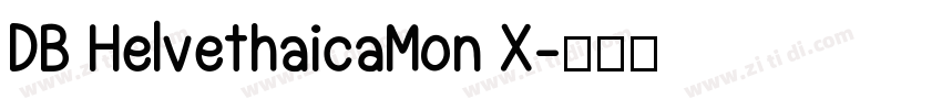DB HelvethaicaMon X字体转换